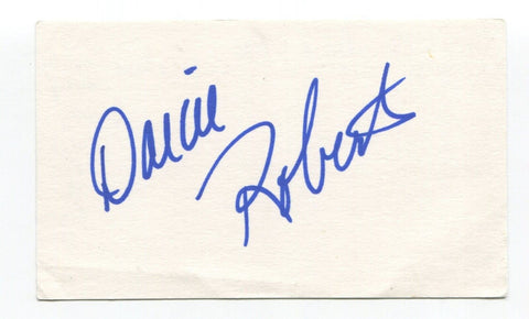 Darcie Roberts Signed 3x5 Index Card Autographed Actress Dream Crazy For You