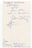 Don Fleming Signed 3x5 Index Card Autographed Signature Sonic Youth