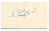 Jim Bagby Signed Index Card Autographed Baseball MLB Boston Red Sox