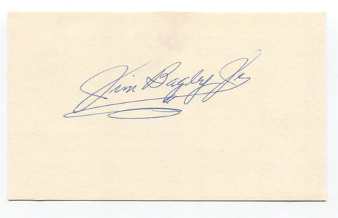 Jim Bagby Signed Index Card Autographed Baseball MLB Boston Red Sox