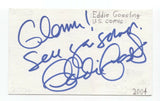 Eddie Gossling Signed 3x5 Index Card Autographed Signature Comedian Comic Actor
