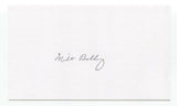 Milt Bolling Signed 3x5 Index Card Baseball Autographed Signature