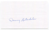 Danny Litwhiler Signed 3x5 Index Card Autographed MLB Baseball 1944 Cardinals