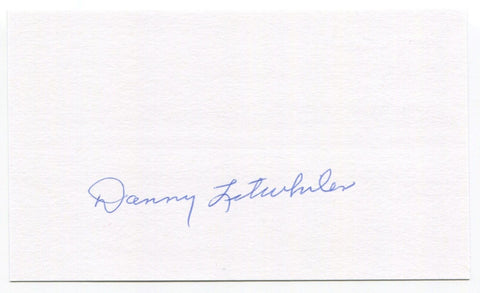 Danny Litwhiler Signed 3x5 Index Card Autographed MLB Baseball 1944 Cardinals