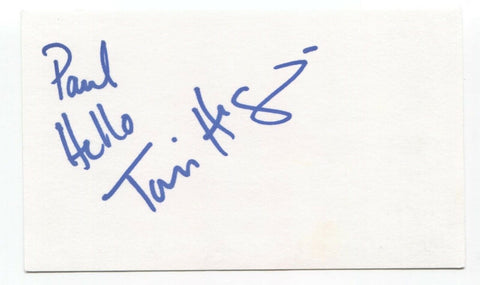 Torri Higginson Signed 3x5 Index Card Autographed Signature Actress Stargate