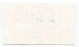 Roy Firestone Signed 3x5 Index Card Autographed Comedian David Letterman Show