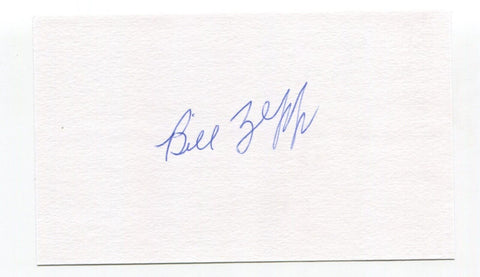 Bill Zepp Signed 3x5 Index Card Autographed Baseball MLB Minnesota Twins