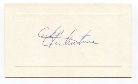 Corky Valentine Signed Card Autograph MLB Baseball Roger Harris Collection