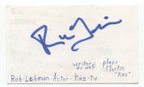 Ron Leibman Signed 3x5 Index Card Autograph Signature Actor Archer Friends