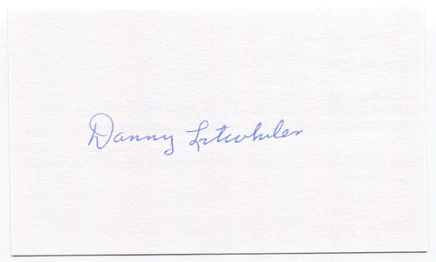 Danny Litwhiler Signed 3x5 Index Card Autographed MLB Baseball 1944 Cardinals