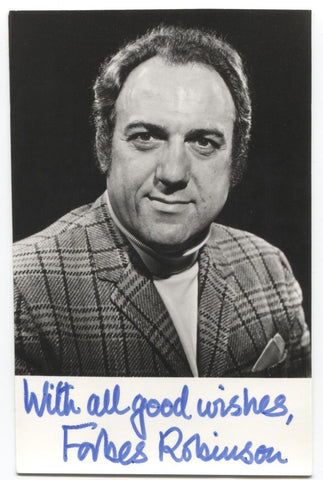 Forbes Robinson Signed Photo Autographed British Bass