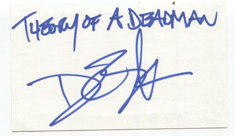 Theory of a Deadman - Dean Black Signed 3x5 Index Card Autographed Signature