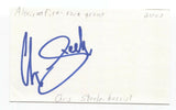 Alexisonfire - Chris Steele Signed 3x5 Index Card Autographed Signature