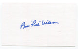 Bob "Red" Wilson Signed 3x5 Index Card Autograph Baseball MLB Chicago White Sox