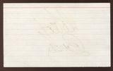 Robert Brickey Signed 3x5 Index Card Vintage Autographed Duke Basketball 
