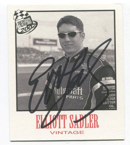 2000 Press Pass Elliott Sadler Signed Vintage Card Autographed VN 20/36