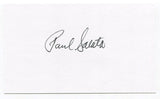 Paul Salata Signed 3x5 Index Card Autographed NFL Football 1948 USC Trojans