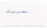 Bill Wilson Signed 3x5 Index Card Autograph Baseball MLB Chicago White Sox