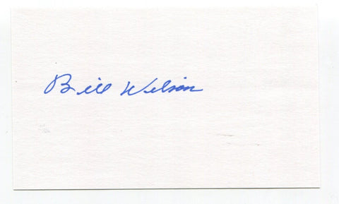 Bill Wilson Signed 3x5 Index Card Autograph Baseball MLB Chicago White Sox