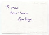 Emma Deegan Signed Album Page Autographed Signature Inscribed "To Mike"