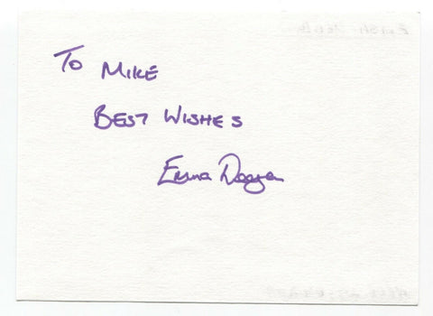 Emma Deegan Signed Album Page Autographed Signature Inscribed "To Mike"