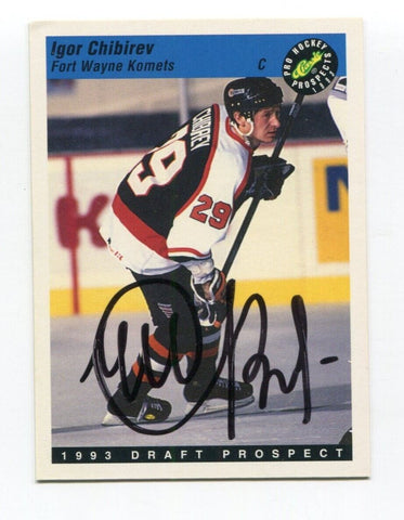 1993 Classic Pro Igor Chibirev Signed Card Hockey Autograph NHL AUTO #98