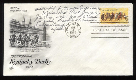 John Henry Sherman Signed First Day Cover Autographed FDC Signature 