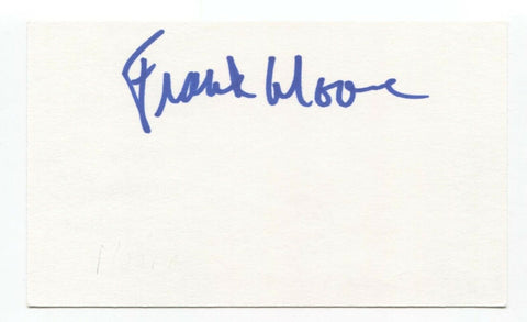 Frank Moore Signed 3x5 Index Card Autographed Signature Actor