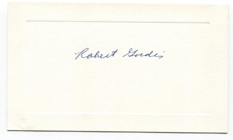 Robert Gordis Signed Card Autographed Signature Rabbi