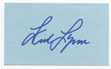 Fred Lynn Signed 3x5 Index Card Autographed MLB Baseball Boston Red Sox