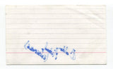 Halden Michaels Signed 3x5 Index Card Autographed Actor Evita Barney and Friends