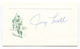 Jerry Terrell Signed Card Autograph Baseball MLB Roger Harris Collection