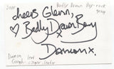 Badly Drawn Boy - Damon Gough Signed 3x5 Index Card Autographed Signature