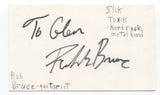 Slik Toxik - Rob Bruce Signed 3x5 Index Card Autographed Signature Band