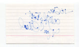Mark Elliot Signed 3x5 Index Card Autographed Broadcaster Radio Host Nightside