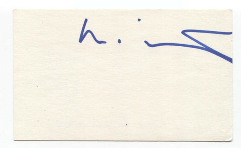 Michael Ondaatje Signed 3x5 Index Card Autographed Signature Author Writer