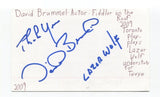 David Brummel Signed 3x5 Index Card Autographed Actor Law And Order Third Watch