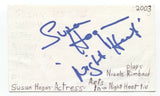 Susan Hogan Signed 3x5 Index Card Autograph Signature Actress White Fang