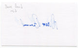 Dave Beard 3x5 Index Card Autographed Signature Oakland Athletics Debut 1980