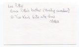 Lee Potter Signed 3x5 Index Card Autographed Grace Potter's Brother