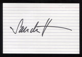 Sandra Hess Signed 4 x 6 Inch Index Card Autographed Signature 