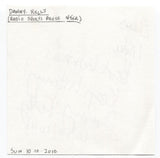 Danny Kelly Signed Page Autographed Signature Inscribed "To Mike" Journalist