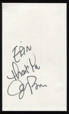 JIm Breuer Signed Book Page Cut Autographed Cut Signature 
