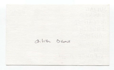 Julian Barnes Signed 3x5 Index Card Autographed Signature Author Writer Novelist