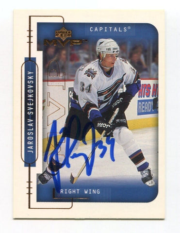 1999 Upper Deck MVP Jaroslav Svejkovsky Signed Card Hockey Autograph AUTO #213