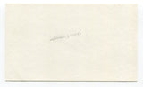 Terry Dischinger Signed 3x5 Index Card Autographed Basketball Detroit Pistons