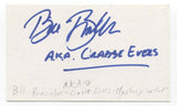 William Brashler Signed 3x5 Index Card Autographed Signature Author Writer