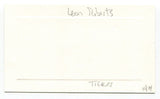 Leon Robert Signed Card Autograph Baseball MLB Roger Harris Collection