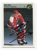 1993 Classic Pro Prospects Ken Klee Signed Card Hockey Autograph AUTO #82