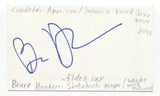 Bruce Huebner Signed 3x5 Index Card Autographed Signature Musician Candela Band